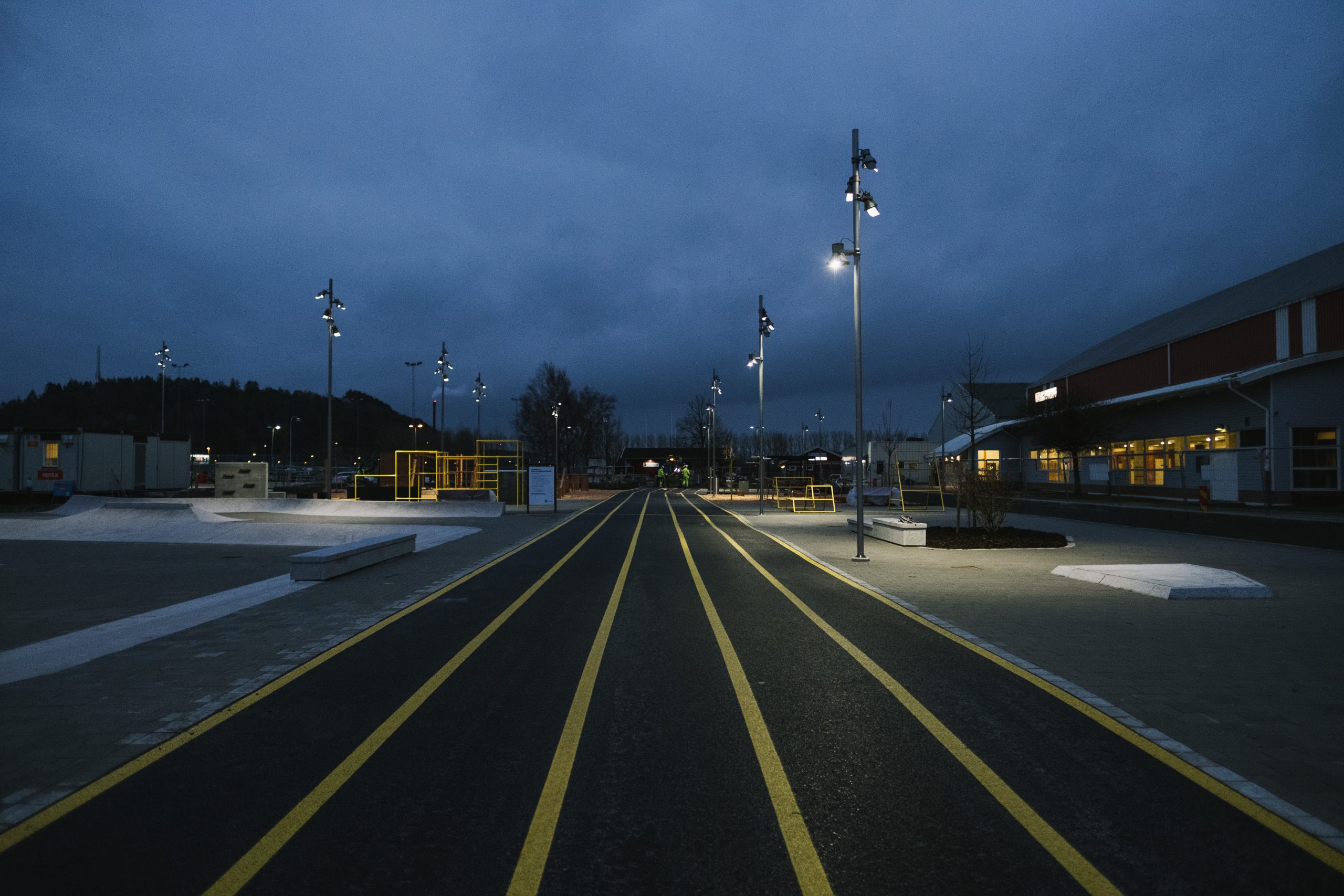 kungsbacka aktivitetspark by night