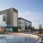 Betonmast bygger vindtunnel i Malmö.